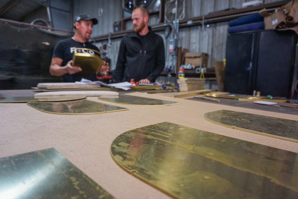 RCO Team Members Fabricating the Modular Shelving